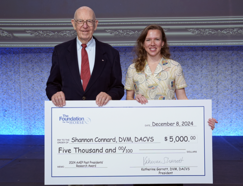 NC State University Ph.D. Student Receives AAEP Past Presidents’ Research Award from The Foundation for the Horse 