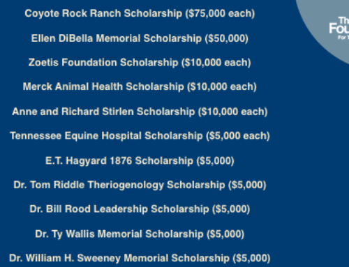 The Foundation for the Horse awards $545,000 in scholarships to support future horse doctors 