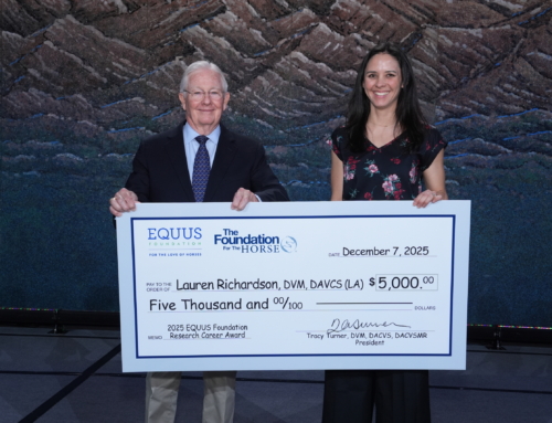 Equine Researcher at University of Georgia Receives EQUUS Foundation Research Career Award