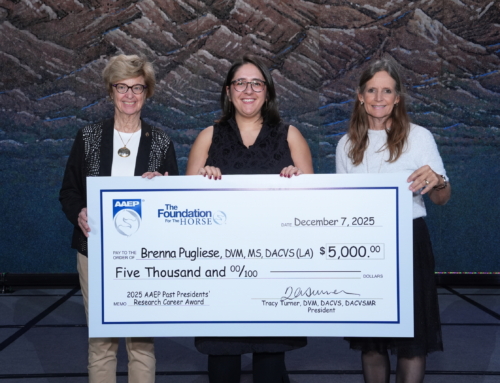 NC State University Ph.D. Student Receives AAEP Past Presidents’ Research Career Award from The Foundation for the Horse 